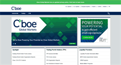 Desktop Screenshot of cboe.org