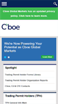 Mobile Screenshot of cboe.org