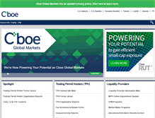 Tablet Screenshot of cboe.org