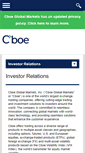 Mobile Screenshot of ir.cboe.com
